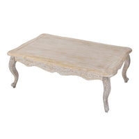 Coffee Table Oak Wood Plywood Veneer White Washed Finish Furniture Kings Warehouse