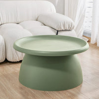 Coffee Table Round 71CM Plastic Green Furniture Kings Warehouse