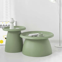 Coffee Table Round 71CM Plastic Green Furniture Kings Warehouse