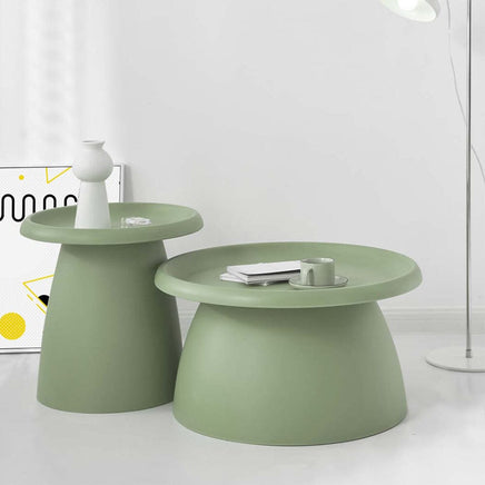 Coffee Table Round 71CM Plastic Green Furniture Kings Warehouse