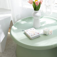 Coffee Table Round 71CM Plastic Green Furniture Kings Warehouse