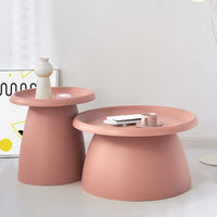 Coffee Table Round 71CM Plastic Pink Furniture Kings Warehouse