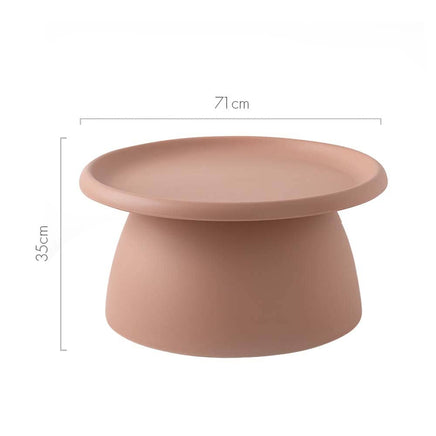 Coffee Table Round 71CM Plastic Pink Furniture Kings Warehouse