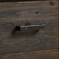 Coffee Table Solid Acacia Wood & Veneer 1 Drawers Storage Chocolate Colour Furniture Kings Warehouse