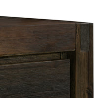 Coffee Table Solid Acacia Wood & Veneer 1 Drawers Storage Chocolate Colour Furniture Kings Warehouse
