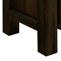 Coffee Table Solid Acacia Wood & Veneer 1 Drawers Storage Chocolate Colour Furniture Kings Warehouse