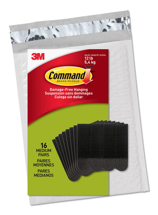 Command PH204BLK-16NA Value Pack Picture Hanging Strips, Medium, Black Kings Warehouse