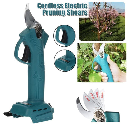 Cordless Electric Pruning Shears Secateur Rechargeable Branch Cutter W/ 2 Battery Pet Care Kings Warehouse