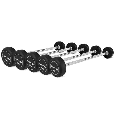 CORTEX 100kg ALPHA Series Fixed Barbell Weight Set Sports & Fitness Kings Warehouse