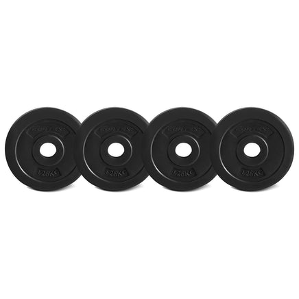CORTEX 1.25kg EnduraShell Standard Weight Plates 25mm (Set of 4) Sports & Fitness Kings Warehouse