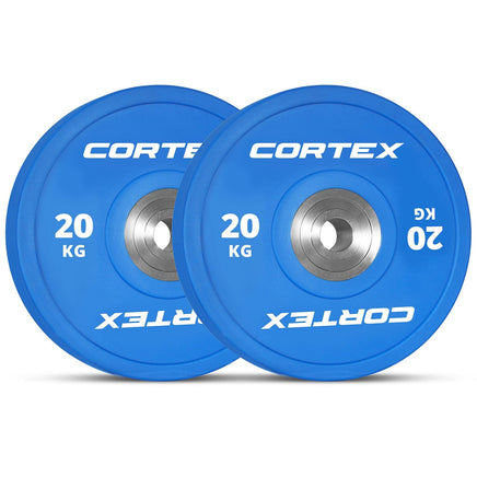 CORTEX 20kg Competition Bumper Plates (Pair) Sports & Fitness Kings Warehouse