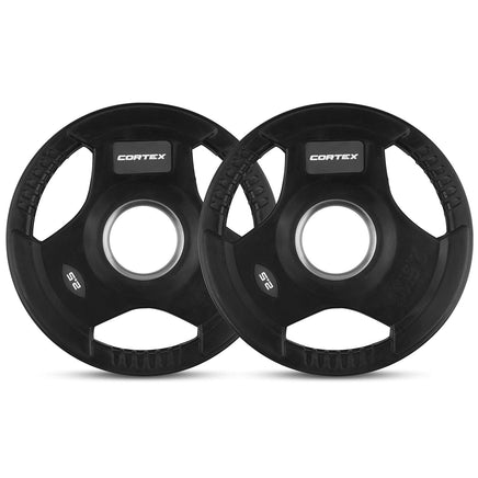 CORTEX 2.5kg Tri-Grip Olympic Plates 50mm (Pair) Sports & Fitness Kings Warehouse