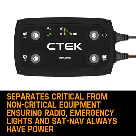CTEK 20A OFF GRID Battery Charging System w/ D250SA & Digital Display Monitor Kings Warehouse