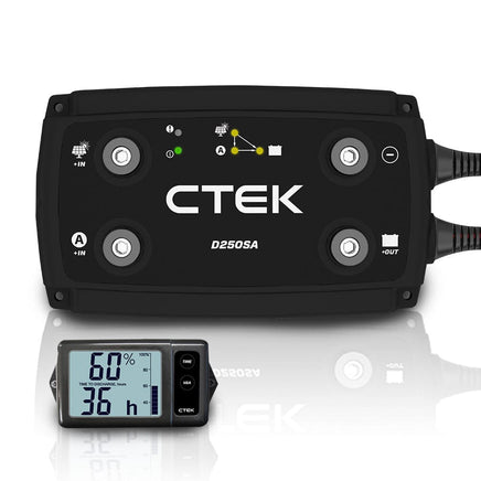 CTEK 20A OFF GRID Battery Charging System w/ D250SA & Digital Display Monitor Kings Warehouse