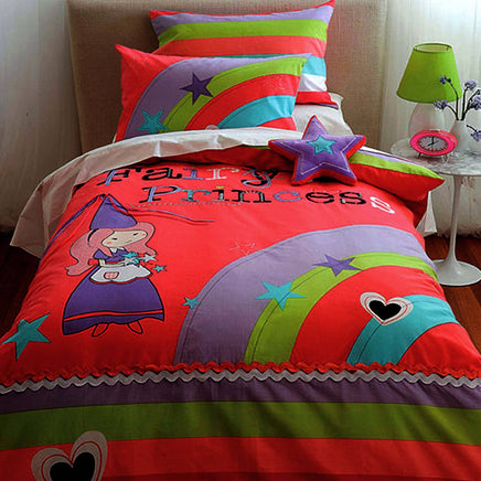 Cubby House Fairy Princess Quilt Cover Set Single Home & Garden Kings Warehouse