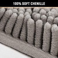 Dark Grey Bath 45*70cm Mat Rug Bathroom Extra Soft Absorbent Rugs Non Slip Quick Dry Kings Warehouse