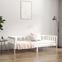 Day Bed White 92x187 cm Single Bed Size Solid Wood Pine bedroom furniture Kings Warehouse 