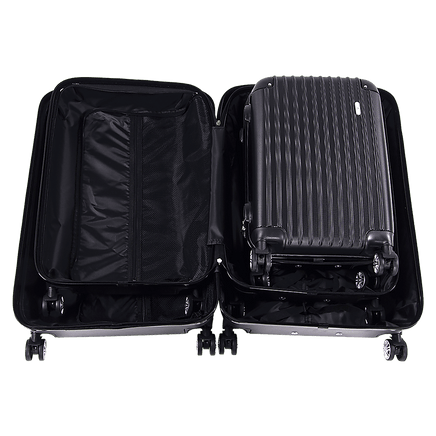 Delegate Suitcases Luggage Set 20" 24" 28"Carry On Trolley TSA Travel Bag Kings Warehouse