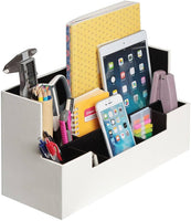 Desk Supplies Office Organizer Caddy (White) Kings Warehouse
