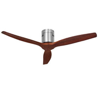 Dev King 52'' Ceiling Fan With Remote Control Fans 3 Wooden Blades Timer