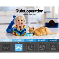 Devanti 52'' Ceiling Fan AC Motor 3 Blades w/Remote - Dark Wood Appliances Kings Warehouse