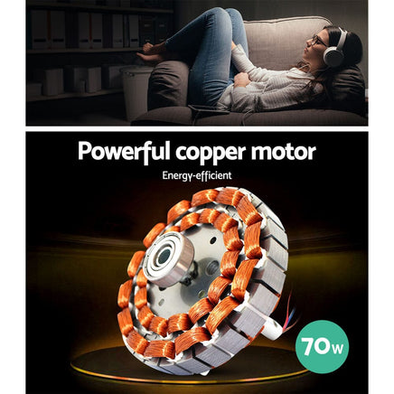 Devanti 52'' Ceiling Fan AC Motor w/Light w/Remote - White Appliances Kings Warehouse