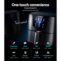Devanti Air Fryer 7L LCD Fryers Black Appliances Kings Warehouse