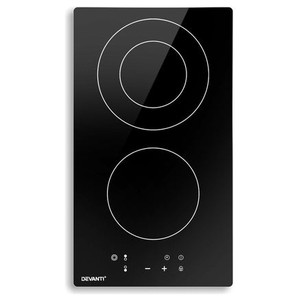 Devanti Electric Ceramic Cooktop 30cm Appliances Kings Warehouse