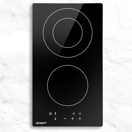 Devanti Electric Ceramic Cooktop 30cm Appliances Kings Warehouse