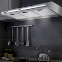 DEVANTI Fixed Range Hood Rangehood Stainless Steel Kitchen Canopy 90cm 900mm Appliances Stocktake Sale Kings Warehouse