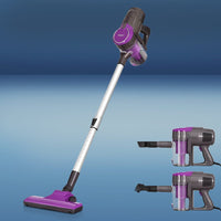 Devanti Stick Vacuum Cleaner Bagless Corded 500W Purple Appliances Kings Warehouse