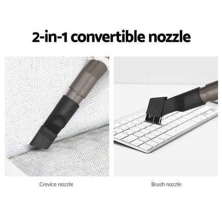 Devanti Stick Vacuum Cleaner Bagless Corded 500W Purple Appliances Kings Warehouse