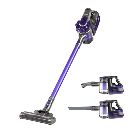 Devanti Stick Vacuum Cleaner Bagless Cordless 150W Purple Appliances Kings Warehouse