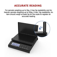Digital Scale 40kg Letter Postal Postage Parcel Weighing Scales Commercial Kings Warehouse