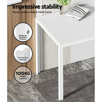 Dining Chairs and Table Dining Set 4 Chair Set Of 5 Wooden Top White dining Kings Warehouse