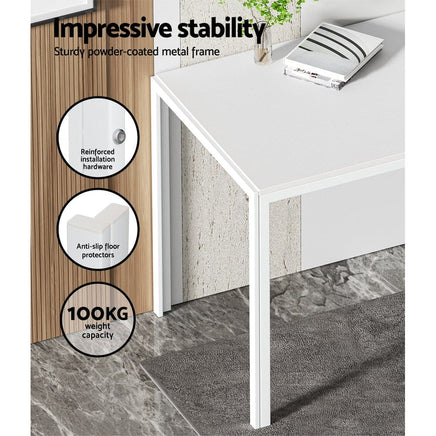 Dining Chairs and Table Dining Set 6 Chair Set Of 7 Wooden Top White dining Kings Warehouse