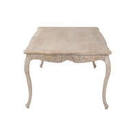 Dining Table Oak Wood Plywood Veneer White Washed Finish in Medium Size Furniture Kings Warehouse