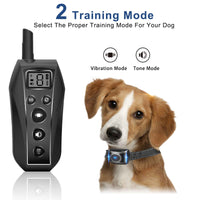 Dog Bark Collar - 2x 600m Range Recievers Vibration IPX7 Waterproof Training Aid Home & Garden Kings Warehouse 