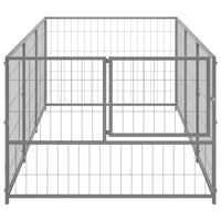 Dog Kennel Silver 3 m² Steel Kings Warehouse