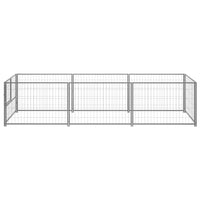 Dog Kennel Silver 3 m² Steel Kings Warehouse