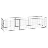 Dog Kennel Silver 3 m² Steel Kings Warehouse
