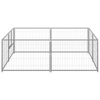 Dog Kennel Silver 4 m² Steel Kings Warehouse