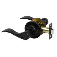 Door Handle Set Lever Passage Function Black Home & Garden Kings Warehouse