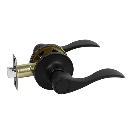 Door Handle Set Lever Passage Function Black Home & Garden Kings Warehouse