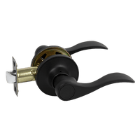 Door Handle Set Lever Passage Function Black Home & Garden Kings Warehouse