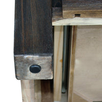 Dresser with 6 Storage Drawers in Solid Acacia & Veneer With Mirror in Chocolate Colour Health & Beauty Kings Warehouse