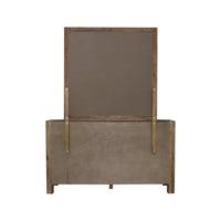 Dresser with 6 Storage Drawers in Solid Acacia & Veneer With Mirror in Chocolate Colour Health & Beauty Kings Warehouse