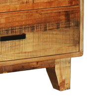 Dresser with 6 Storage Drawers in Solid Acacia With Mirror in Vintage Light Brown Colour Health & Beauty Kings Warehouse