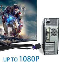 DVI to VGA Adapter,ABLEWE 1080p Active DVI-D to VGA Adapter Converter 24+1 Male to Female Adapter Kings Warehouse