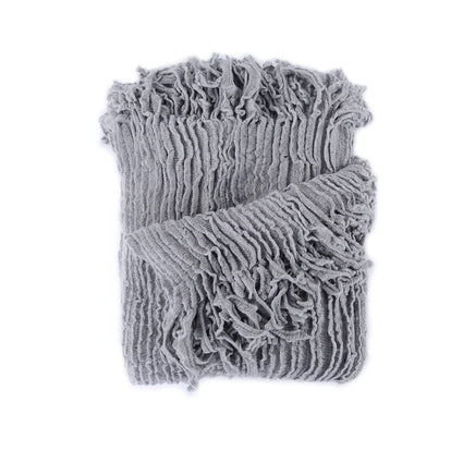 Dylan Grey Knitted Throw Rug Home & Garden Kings Warehouse